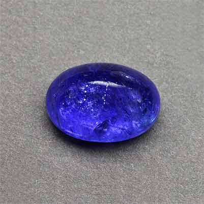 Natural 17.10x12x8.5mm Cabochon Oval Tanzanite