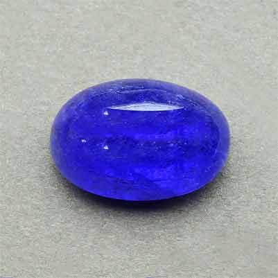 Natural 18.1x12.6x8.7mm Cabochon Oval Tanzanite