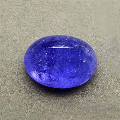 Natural 15.7x11.5x8mm Cabochon Oval Tanzanite