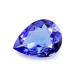 Natural 8.2x6.4x2.9mm Faceted Pear Tanzanite