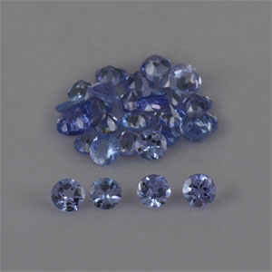 Natural 2.5x2.5x1.6mm Faceted Round Tanzanite