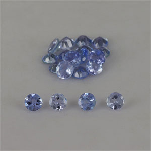 Natural 2.75x2.75x1.6mm Faceted Round Tanzanite