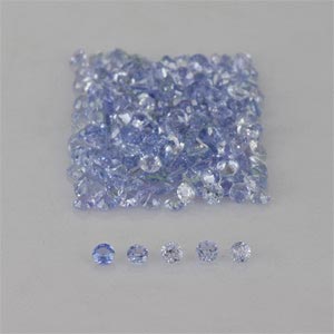 Natural 1.40x1.40x1mm Faceted Round Tanzanite