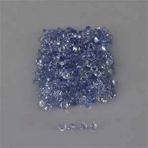 Natural 1.30x1.30x1mm Faceted Round Tanzanite