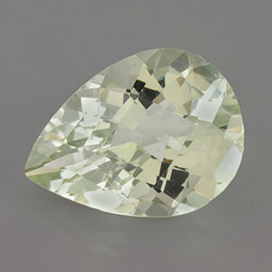 9.67ctw 18x13x8.7mm Pear Green Amethyst Excellent Loupe Clean Top Grade