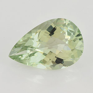 9.67ctw 18x13x8.7mm Pear Green Amethyst Excellent Loupe Clean Top Grade