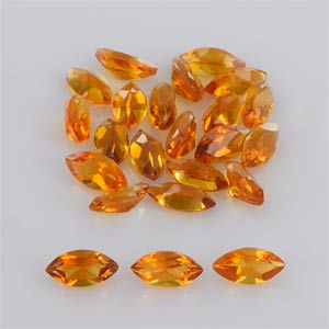 5.68ctw 11x8x5.5mm Tapered Yellow Citrine Very Good Visibly Clean AAA