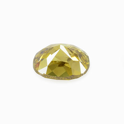 0.25ctw 4.00x3.2x2.4mm Oval Fancy Yellow Green Diamond None SI2 None