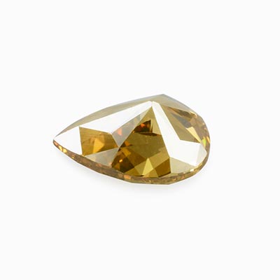 0.19ctw 4.3x3.10x2.10mm Pear Fancy Vivid Yellow Diamond None VS1 None