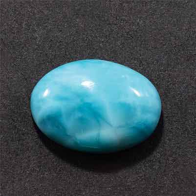 Natural Sky Blue Larimar, Larimar Cabochon, Top Quality Smooth polish buying Cabs, Loose Stone, Semi Precious Stone. 35x20x6MM 43 Cts #MU-837